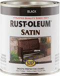 PAINT STOP RUST SATIN BLACK QT