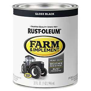 FARM&IMP PAINT GLOSS BLACK 1QT