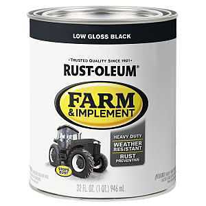 FARM&IMP PAINT LOW GLO BLK 1QT