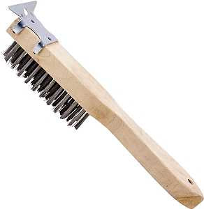 BRUSH WIRE WSCRAPER STEEL 4X11