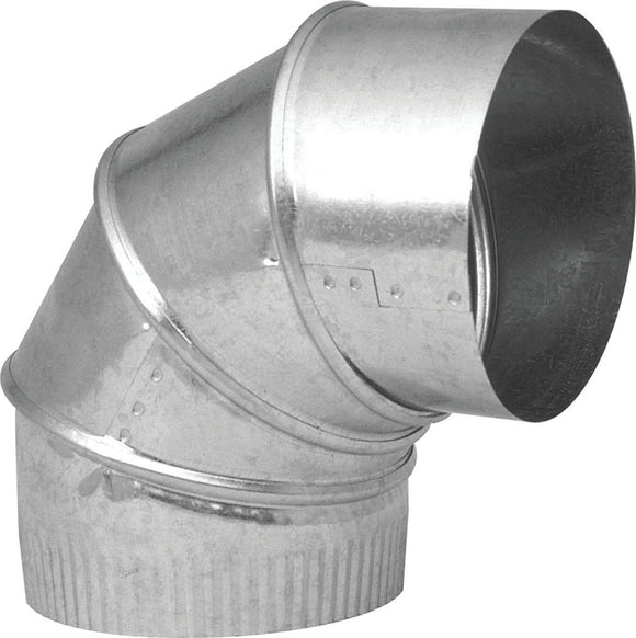 Imperial GV0286-C Adjustable Elbow, 4 in Connection, 30 Gauge, Galvanized Steel