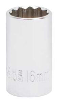 SOCKET STD 16MMX12PT 1/2DRIVE 
