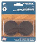 PAD FELT HD ADHSV BRWN 4PK 2IN