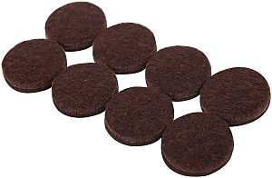 PAD FURNITURE FELT BROWN 1IN  