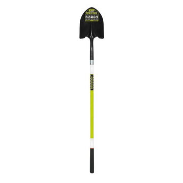 Structron S600 49750 Shovel, 9-1/2 in W Blade, 14 ga Gauge, Steel Blade, Fiberglass Handle, Long Handle, 48 in L Handle
