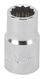 SOCKET STD 13MMX12PT 1/2DRIVE 