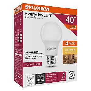 BULB LED A19 SOFT WHITE 40W   