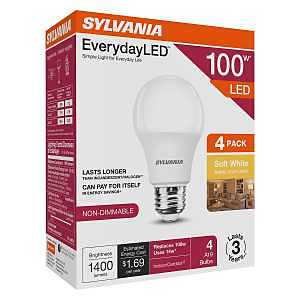 BULB LED A19 SOFT WHITE 100W  