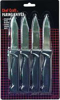 PARING KNIVES WHT HNDL 4PC    