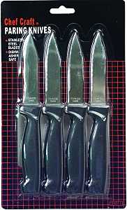 PARING KNIVES WHT HNDL 4PC    