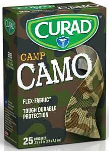 BANDAGE CAMOUFLAGE GREEN 25CT 