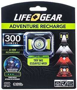 HEADLIGHT USB RECHRG 4MD 300LM