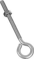 EYE BOLT W/NUT 1/4X4IN SS     