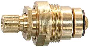 FAUCET STEM 1C-6H CNTRL BRS   