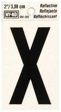 LETTER HOUSE X 2IN REFL BLK   