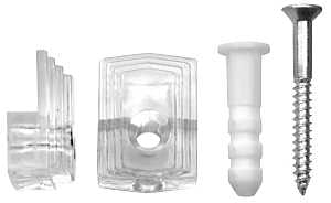 HOLDER MIRROR PLSTC 1/8IN CLR 