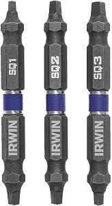BIT IMP DBL END SQ 3PK 2-1/2IN