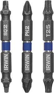 BIT IMP DE PH2/SQ2 3PK 2-1/2IN
