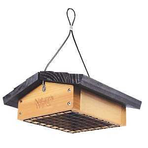 UPSD-DWN SUET BIRD FEEDR CEDAR
