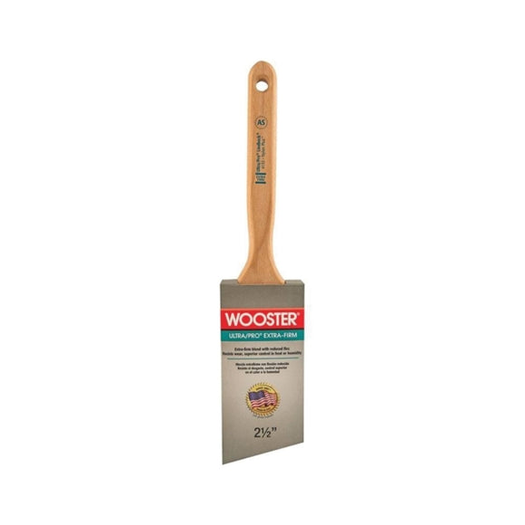 Wooster 4153-2 1/2 Paint Brush, 2-1/2 in W, 2-15/16 in L Bristle, Nylon Bristle, Sash Handle