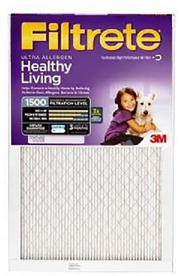 Filtrete NDP03-5IN-2 Air Filter, Electrostatic, 5 in Thick, 25 in L, 20 in W, 12 MERV, 1550 MPR, 2/PK