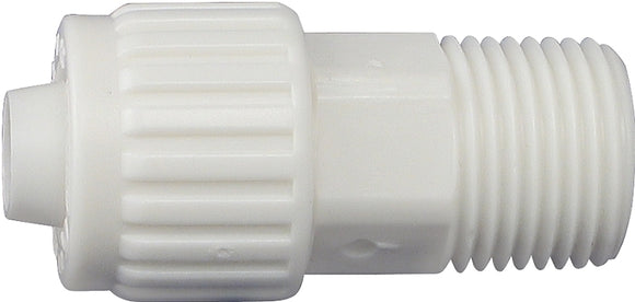 Flair-It 16842 Tube to Pipe Adapter, 1/2 in, PEX x MPT, PEX-A, PEX-B, Polyoxymethylene, White
