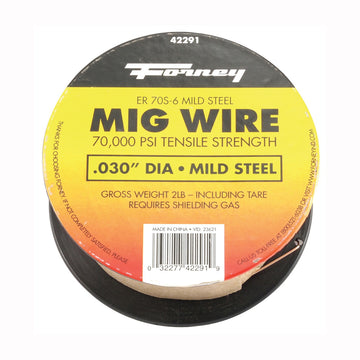 Forney 42291 MIG Welding Wire, 0.03 in Dia, 70,000 psi Tensile Strength