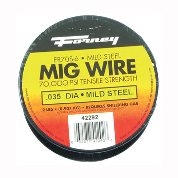 Forney 42292 MIG Welding Wire, 0.035 in Dia, Mild Steel, 70,000 psi Tensile Strength
