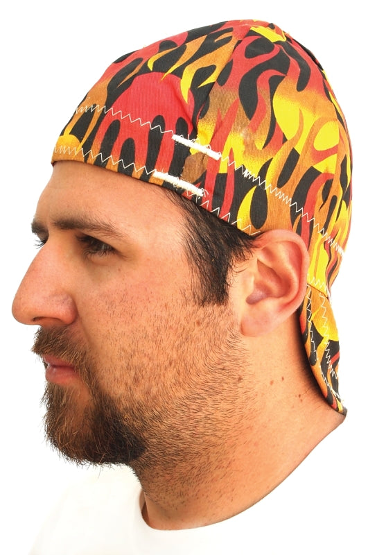 Forney 55814 Reversible Welding Cap, 7 in OAW, Cotton, Assorted