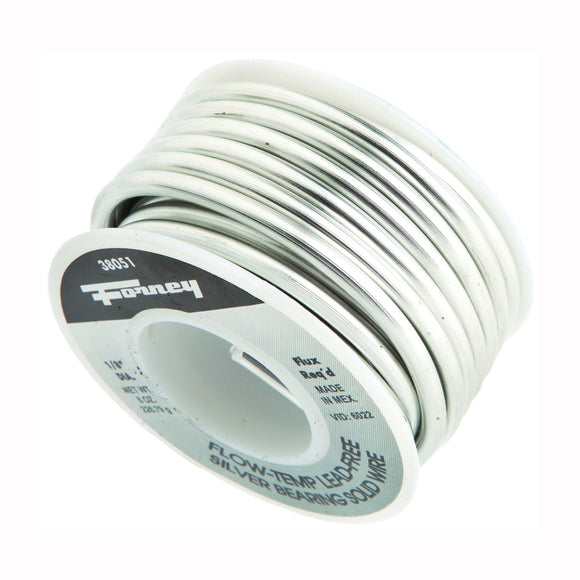 Forney 38051 Solder, 8 oz, Solid, Gray, 430 deg F Melting Point