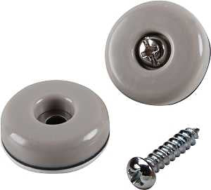GLD FURN 7/8IN GRY 4/PK       