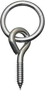 RING HITCH W/SCRW 3/8X3-1/2 ZN