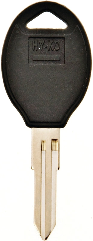 Hy-Ko 12005DA31 Automotive Key Blank, Brass/Plastic, Nickel, For: Nissan Vehicle Locks, Black
