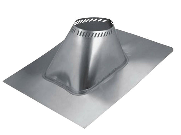 Selkirk 206825 Roof Flashing, 28-1/2 in OAL, 24 in OAW, 6 in Pipe, Stainless Steel