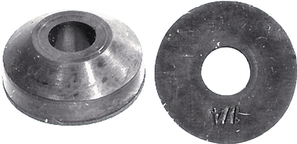 Danco 35092B Beveled Faucet Washer, 1/4 in, 9/16 in Dia, Rubber