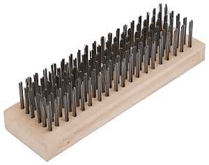 BRUSH WIRE BLOCK STEEL 6X19   