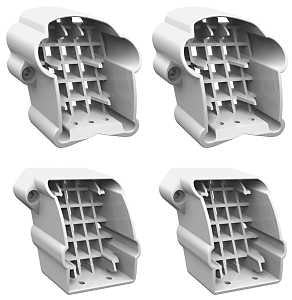 BRACKET STAIR WHITE 4PC KIT   