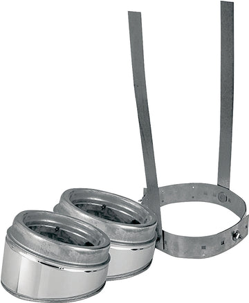 Selkirk 208206 Type HT Insulated Elbow Kit, Includes: (2) 15 deg Elbows, (1) Interior Resupport