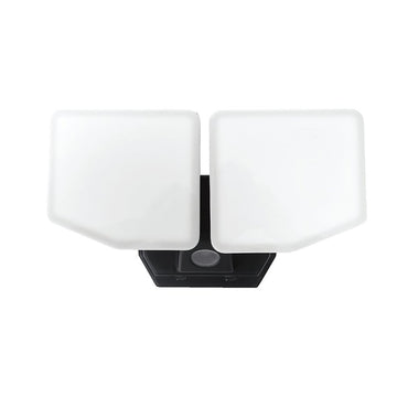 BELL LINK CL-SLD3000AC-2HCC-BLK 2-Head Dusk to Dawn Flood Light, 120 V, 24 W, LED Lamp, Daylight/Warm White, 3000 Lumens