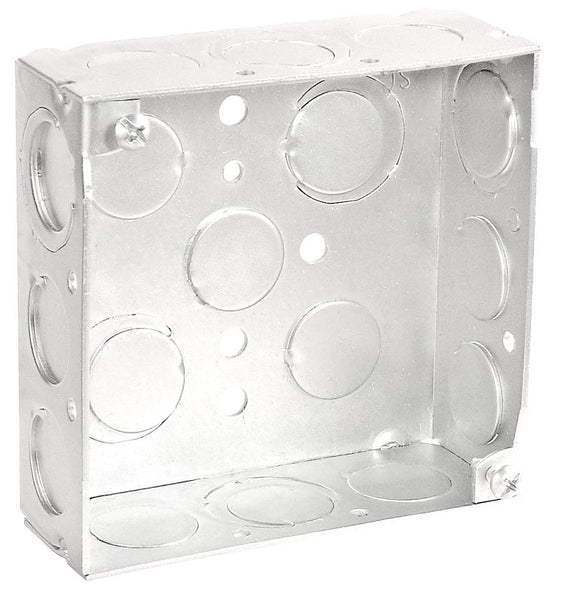 Southwire® 52151-S-UPC Junction Box, 17-Knockout, 1/2, 3/4 in Knockout, Steel, Silver, Galvanized