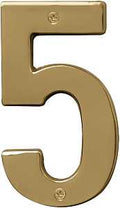NUMBER HOUSE 5 SB 5IN POL BRS 
