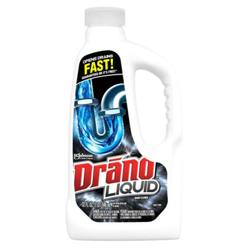 Drano 116 Clog Remover, Liquid, Natural, Bleach, 32 oz Bottle
