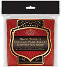 SHOP TOWELS RED WOVEN 3PK     
