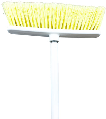 Chickasaw #21 Household Broom, 10 in Sweep Face, Fiber Bristle, Yellow Bristle, Metal Handle