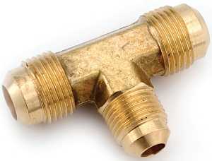 TEE FLARE BRASS 1/2X1/2X3/8   