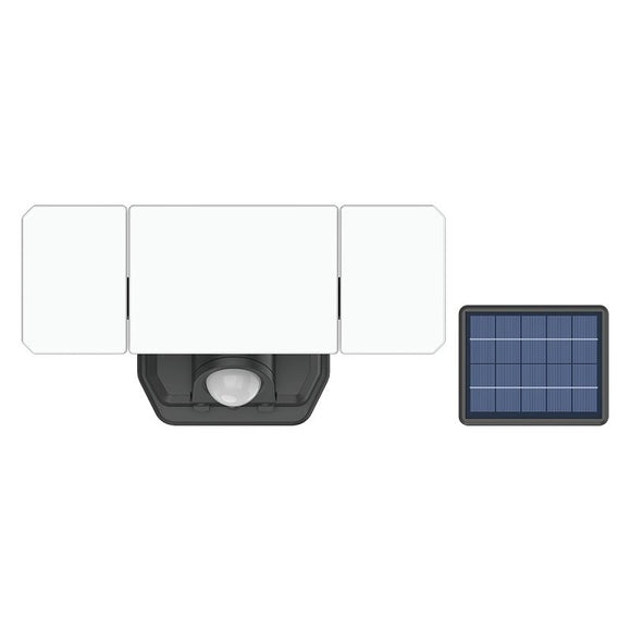 BELL LINK CL-SM2200-3H 3-Head Light with Solar Panel, 3.7 V, 12 W, LED Lamp, Daylight, 2200 Lumens