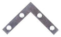 BRACE CORNER FLT STL 2X3/8 ZNC