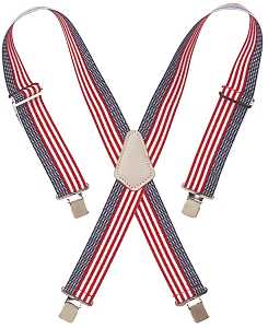 SUSPENDER WEB HVY DTY USA FLAG