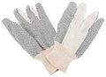 GLOVE COTTON BLACK PVC DOTTED 