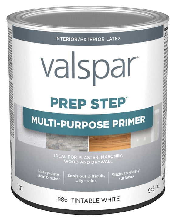 Valspar 044.0000986.005 Multi-Purpose Primer, Tintable White, 1 qt